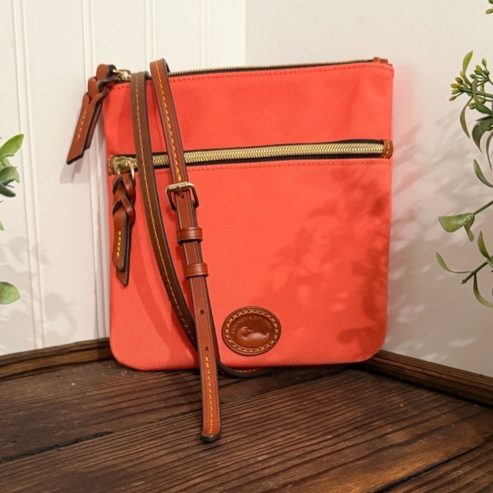Dooney & Bourke Vibrant Orange Coral Crossbody Bag